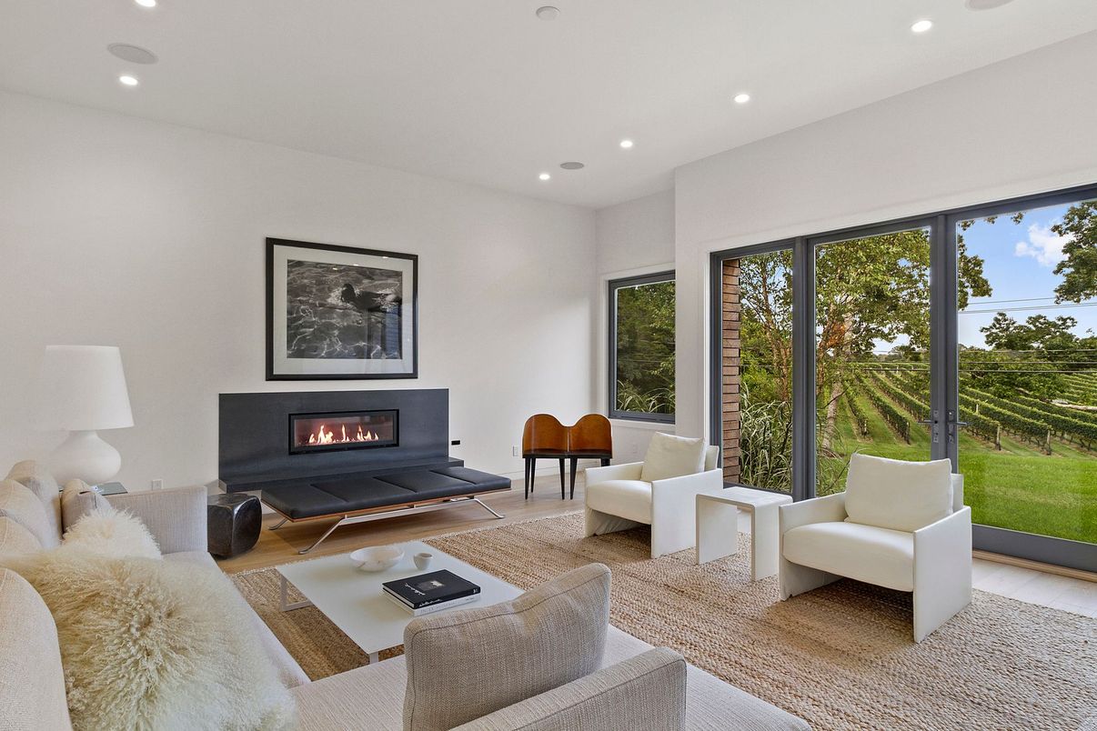 Fireplace, Interior, Living room, Recessed Lighting