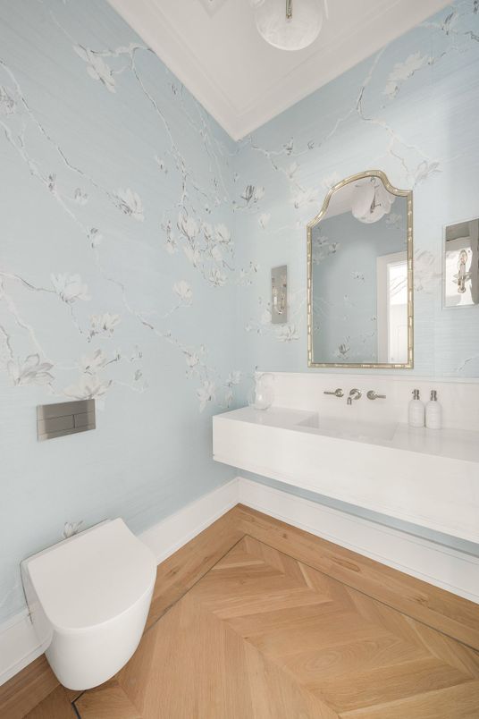 Bathroom, Interior, Wood Texture Flooring