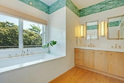 Bathroom, Dual Sink Vanities, Interior, Wood Texture Flooring