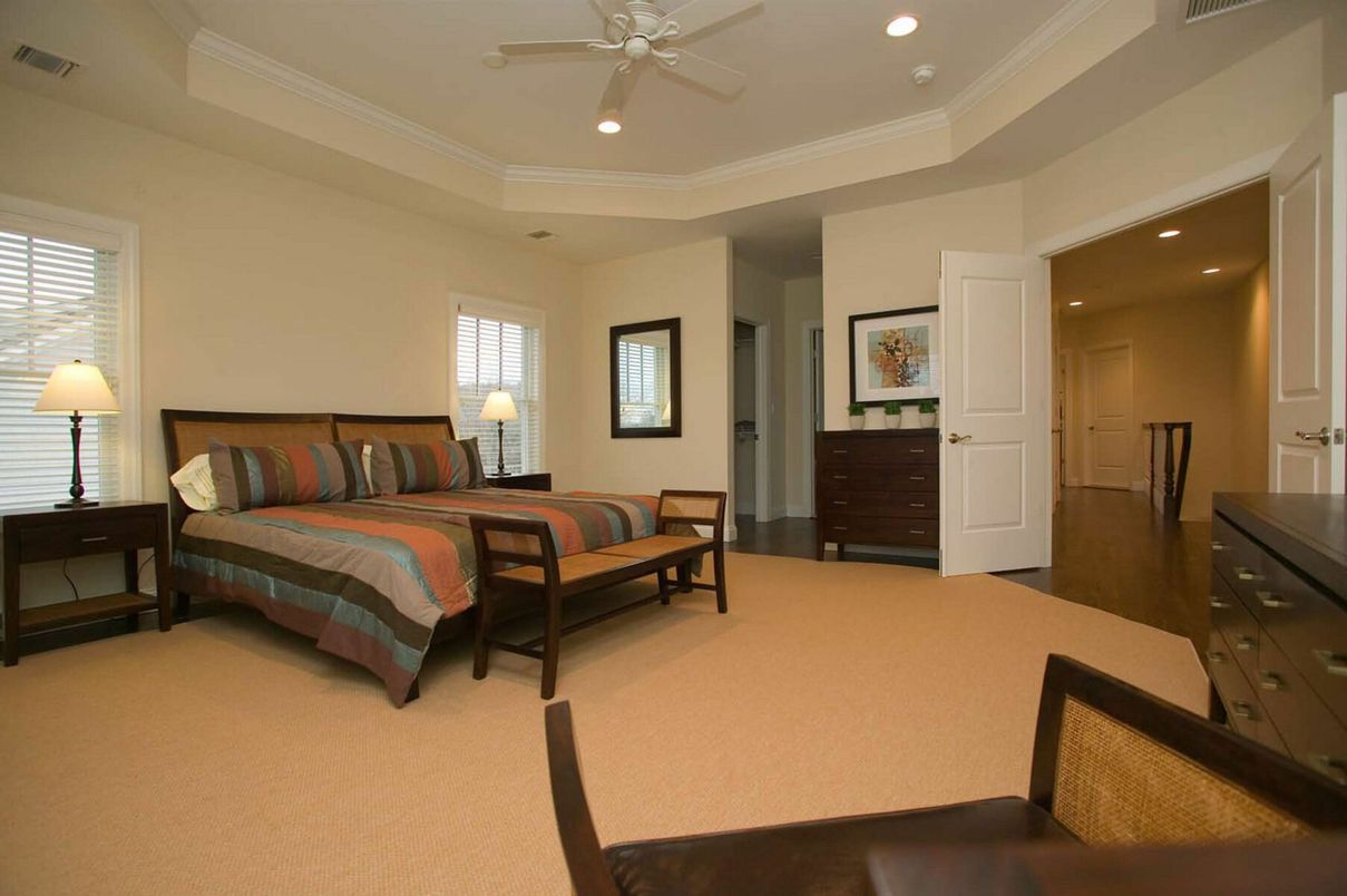 Bedroom, Interior, Recessed Lighting
