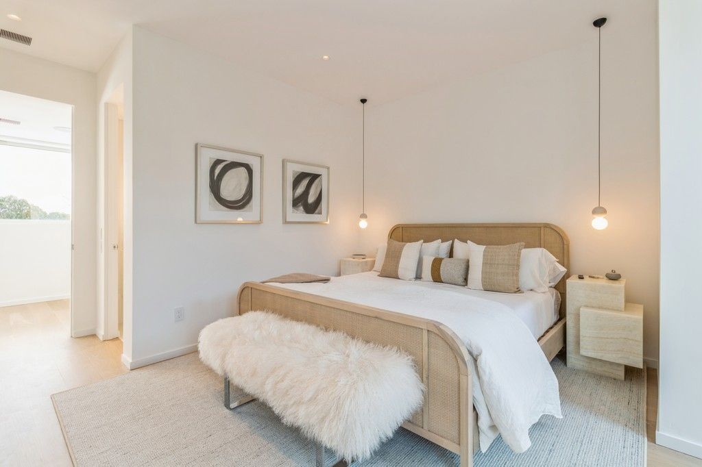 Bedroom, Interior, Pendant Lights, Recessed Lighting