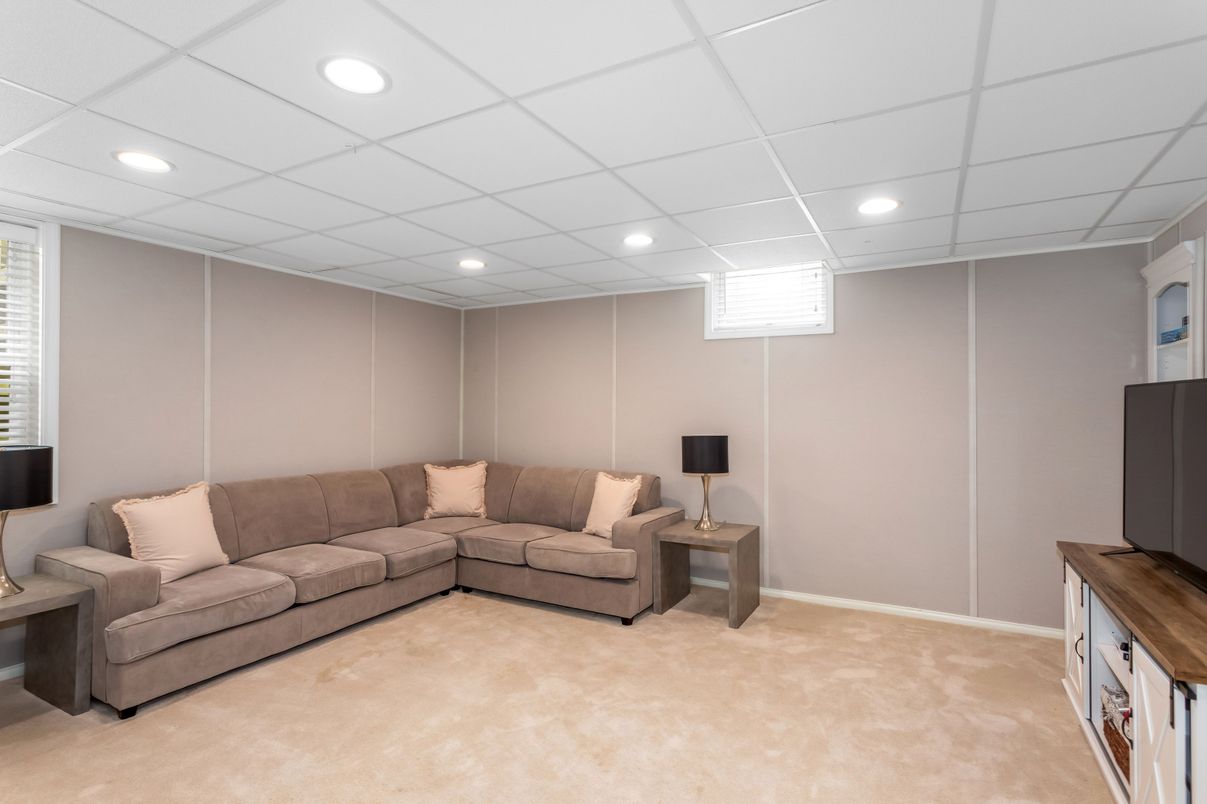 Interior, Living room, Recessed Lighting