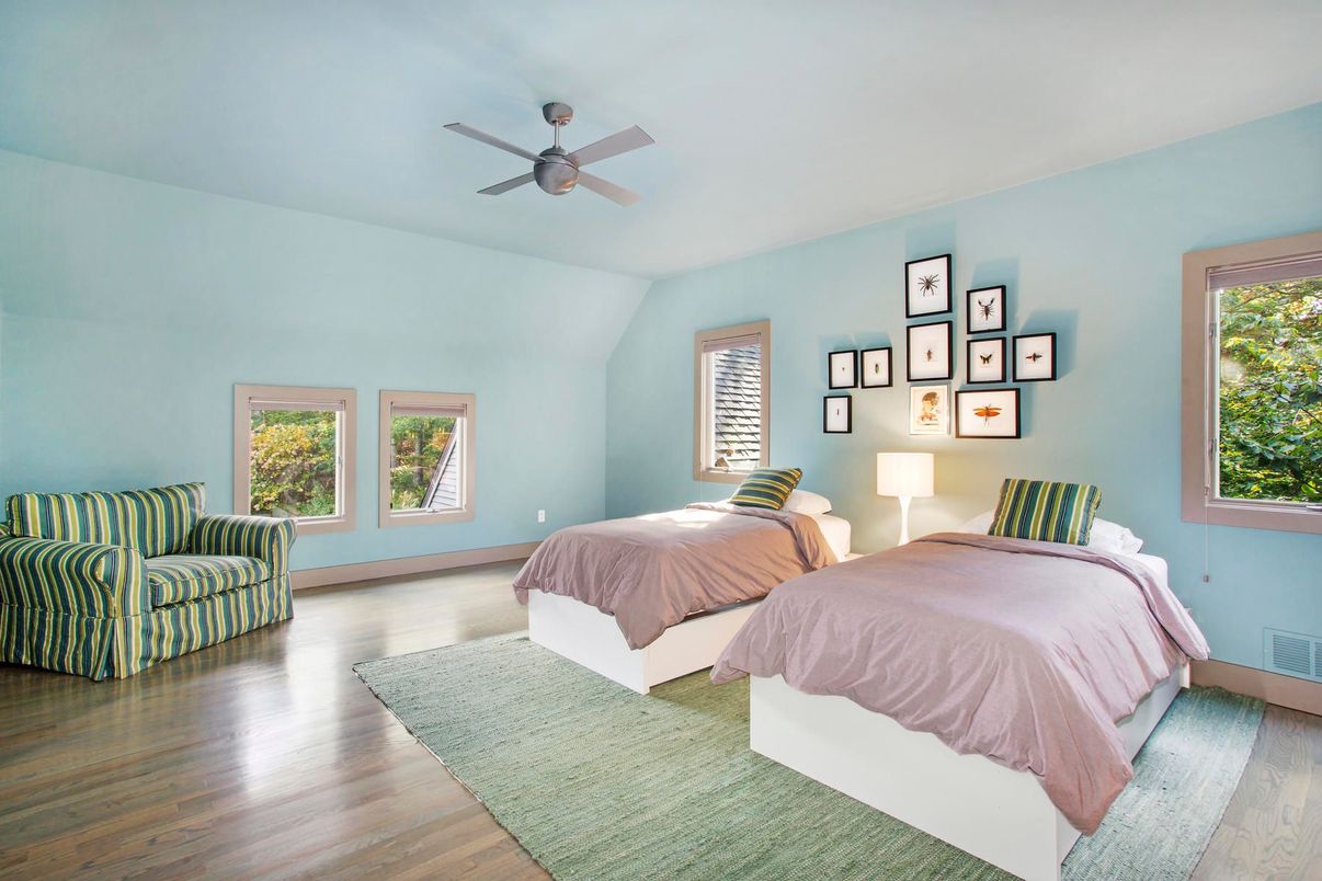 Bedroom, Interior, Wood Texture Flooring