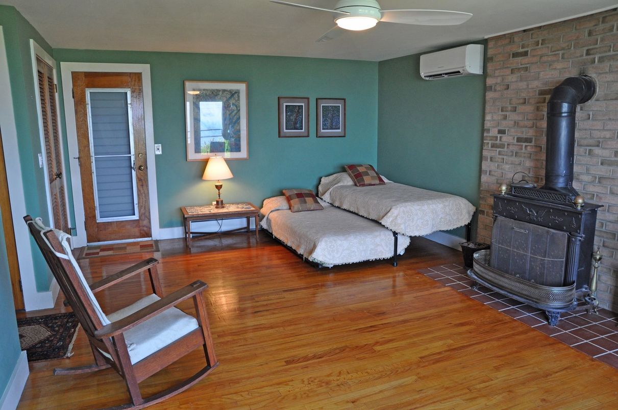 Fireplace, Interior, Stone Walls, Wood Texture Flooring