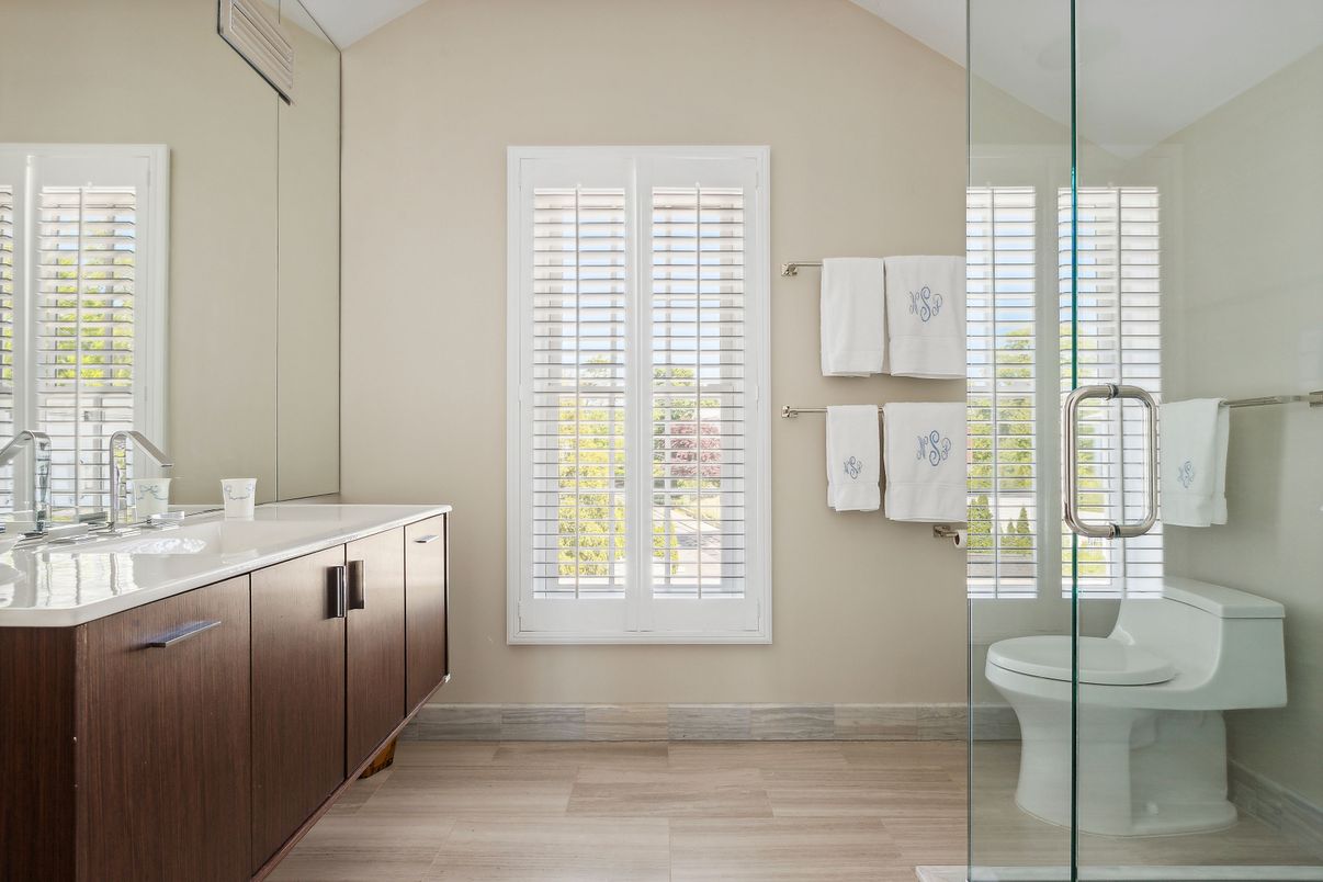 Bathroom, Interior, Wood Texture Flooring