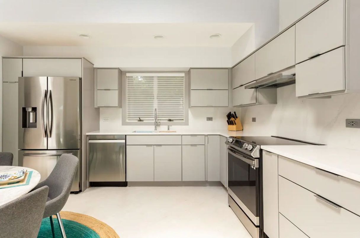 Interior, Kitchen, Recessed Lighting, Stainless Steel Appliances