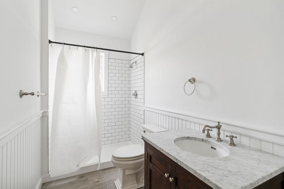 Bathroom, Interior, Wood Texture Flooring
