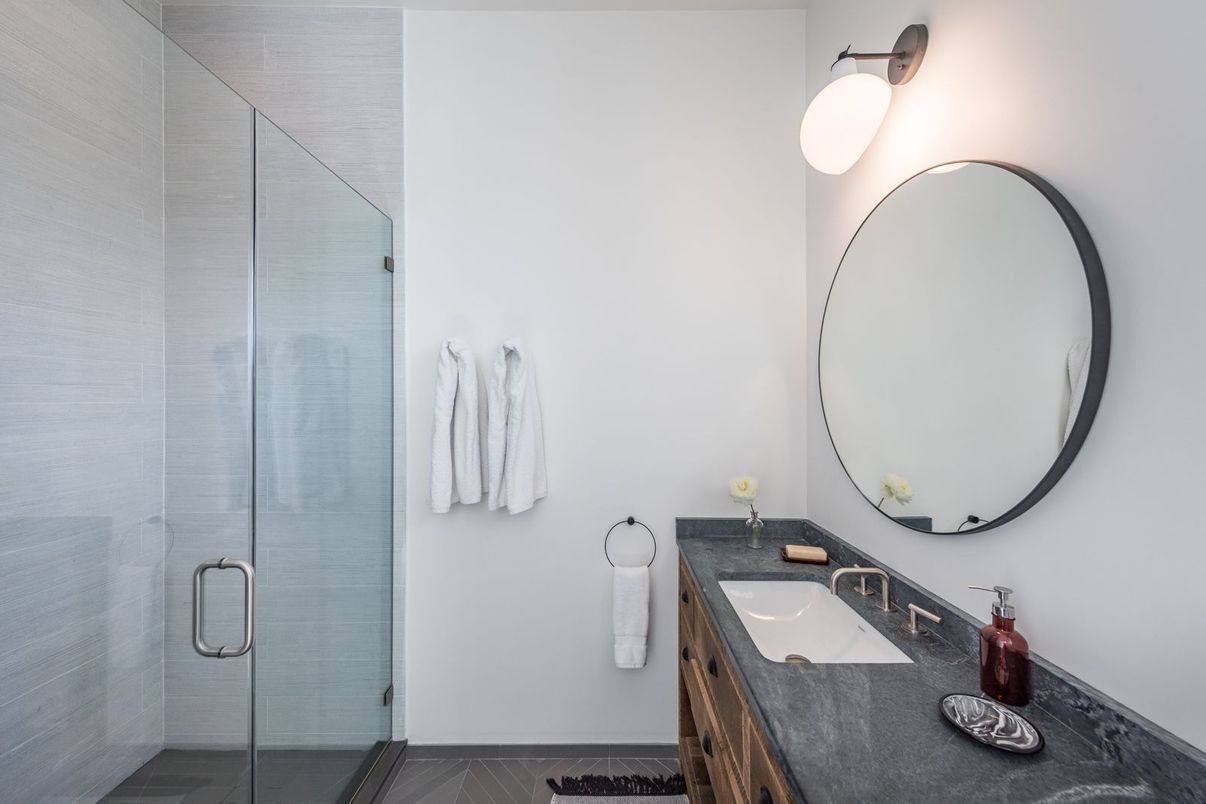 Bathroom, Glass Shower, Interior