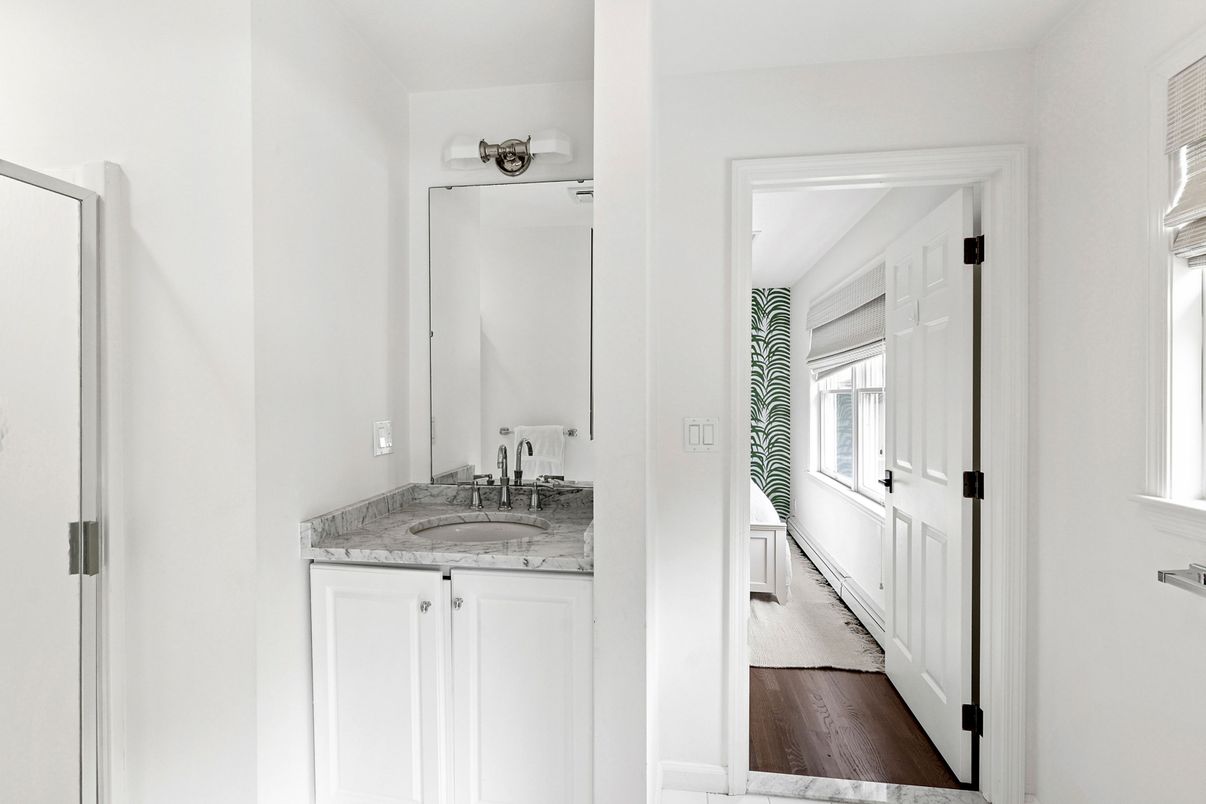 Bathroom, Interior, Wood Texture Flooring
