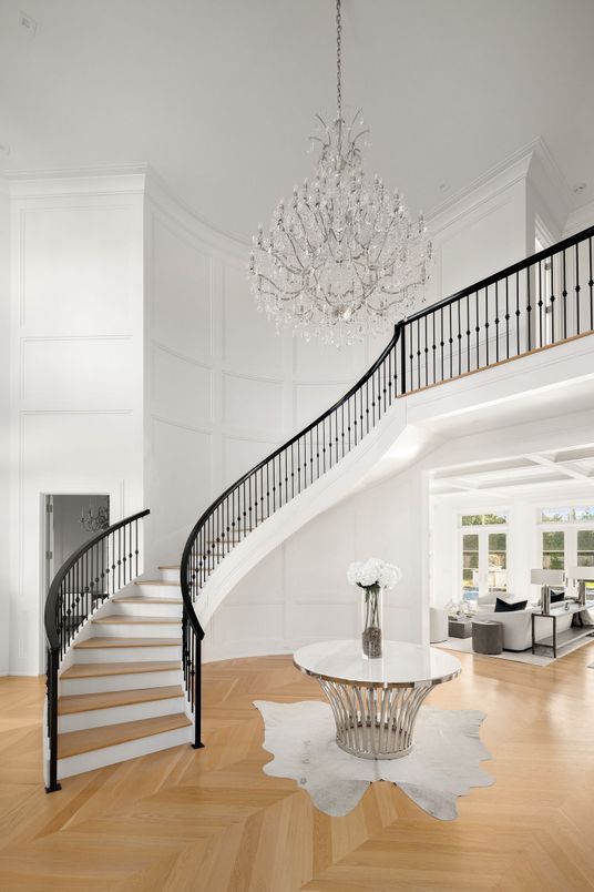 Chandelier, Interior, Wood Texture Flooring
