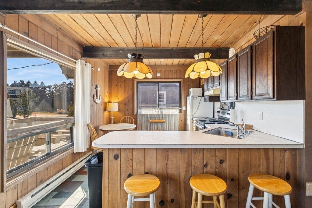Interior, Kitchen, Pendant Lights, Wooden Ceilings, Wooden Walls