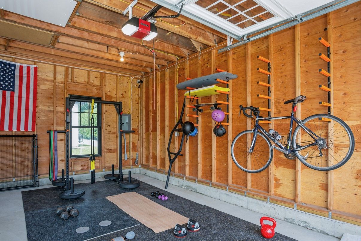 Fitness Equipment, Interior, Wooden Walls
