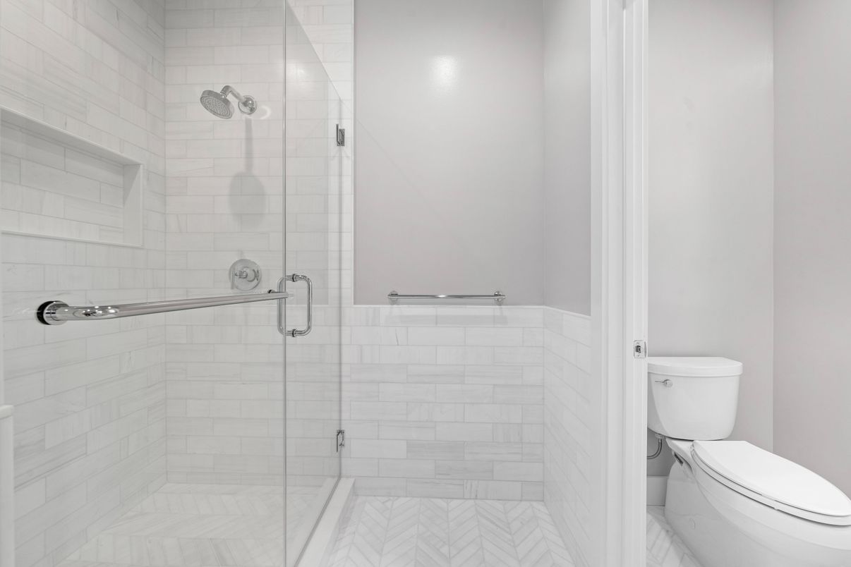 Bathroom, Glass Shower, Interior, Marble