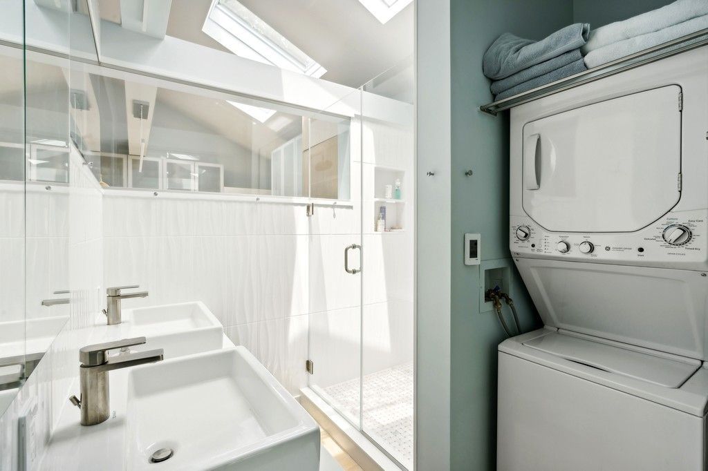 Bathroom, Glass Shower, Interior, Utility Closets, Washer