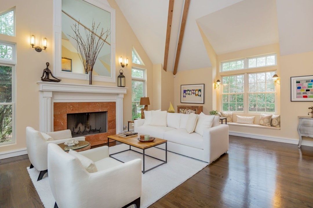 Fireplace, Interior, Living room, Wood Texture Flooring