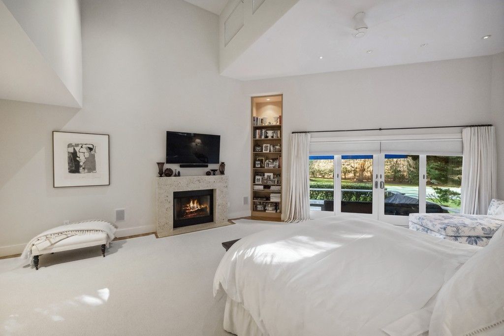 Bedroom, Fireplace, Interior, Recessed Lighting