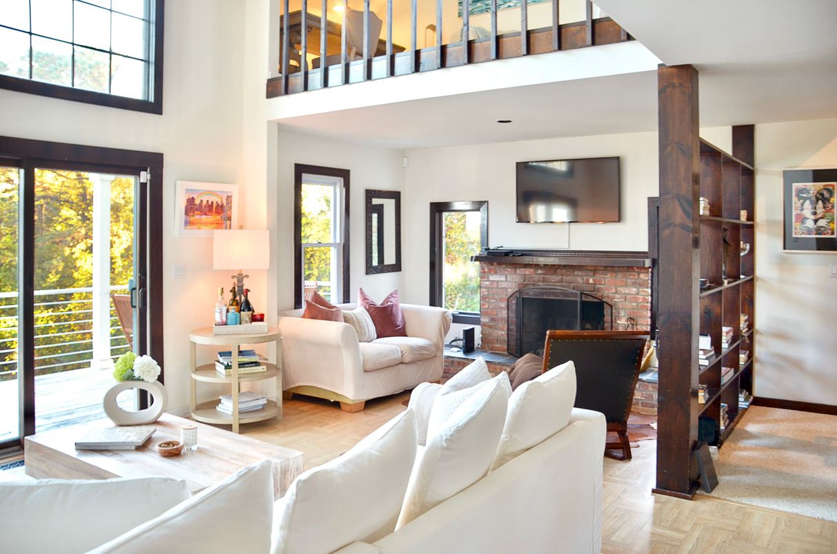 Fireplace, Interior, Living room, Wood Texture Flooring