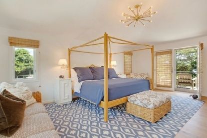 Bedroom, Interior, Pendant Lights, Wood Texture Flooring