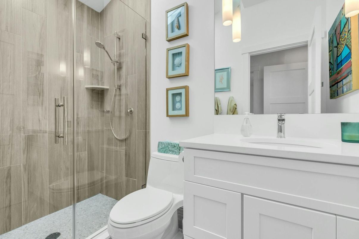 Bathroom, Glass Shower, Interior