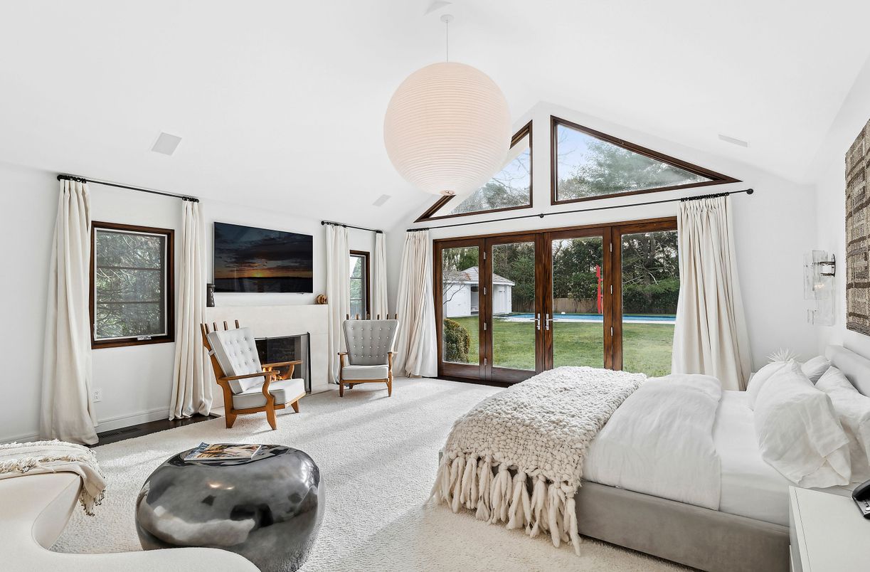 Bedroom, Fireplace, Interior
