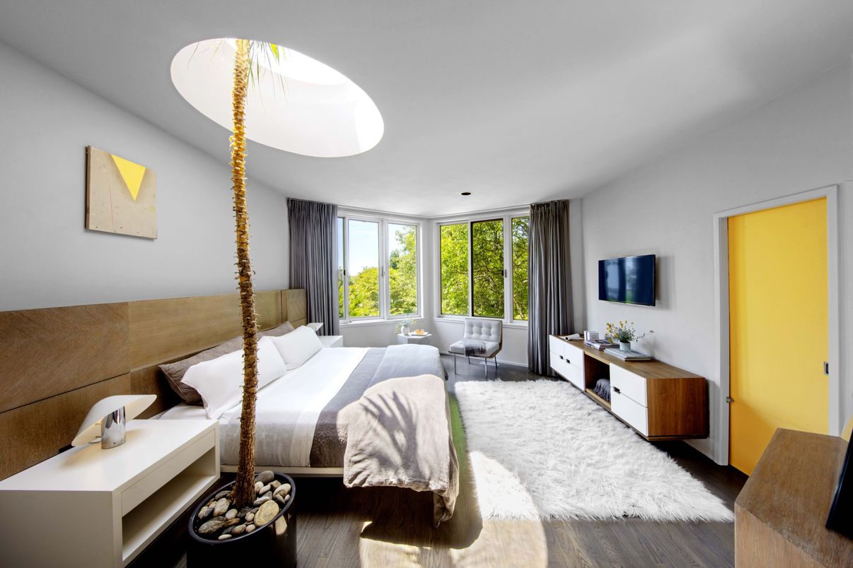 Bedroom, Interior, Wood Texture Flooring