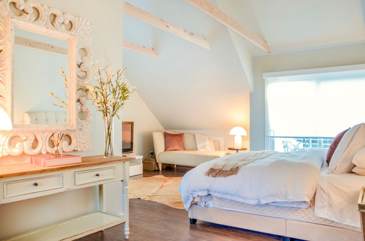 Bedroom, Interior, Wood Texture Flooring