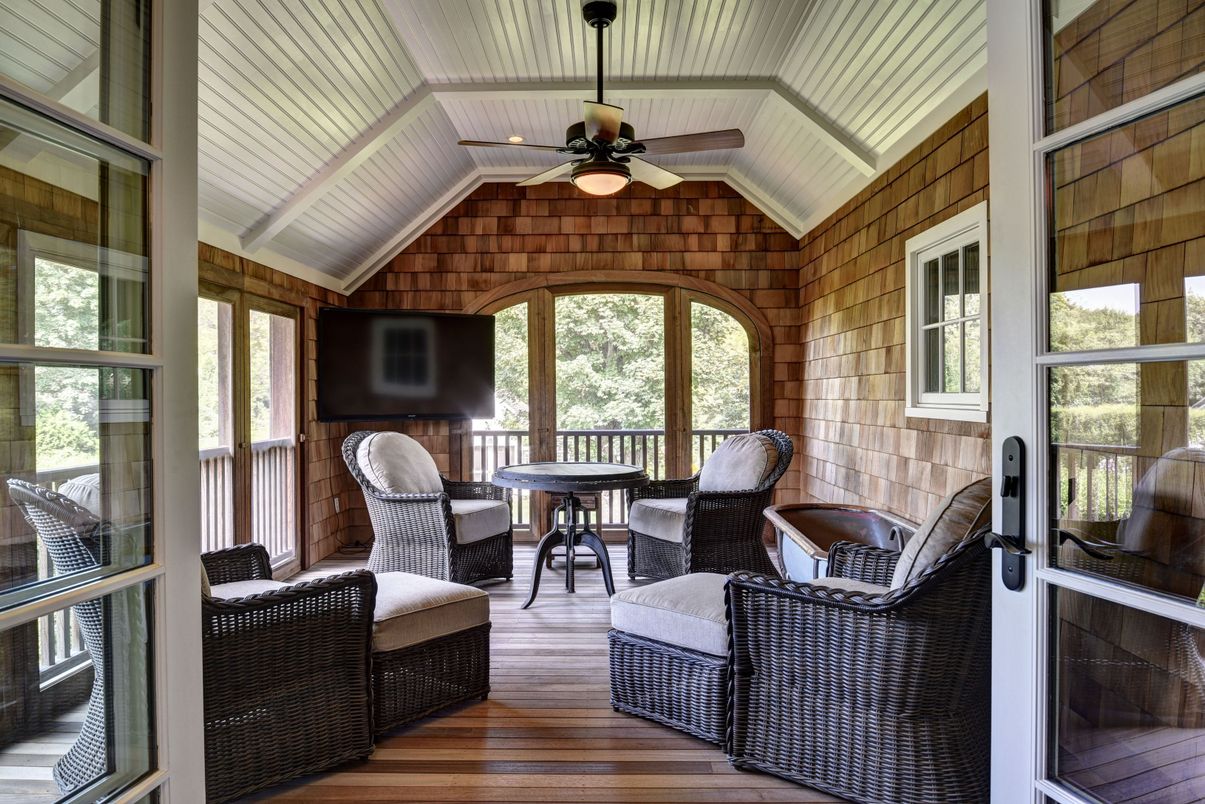 Interior, Stone Walls, Wood Texture Flooring