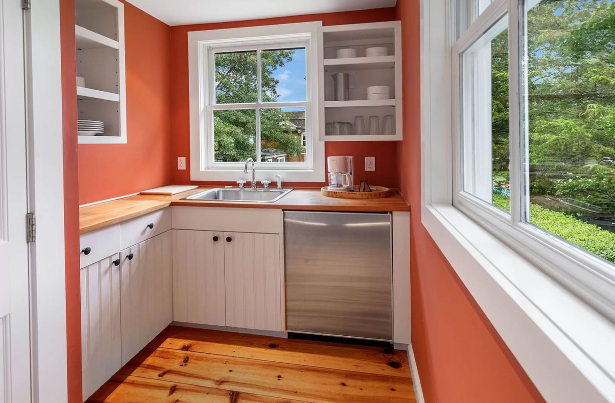 Interior, Kitchen, Wood Texture Flooring