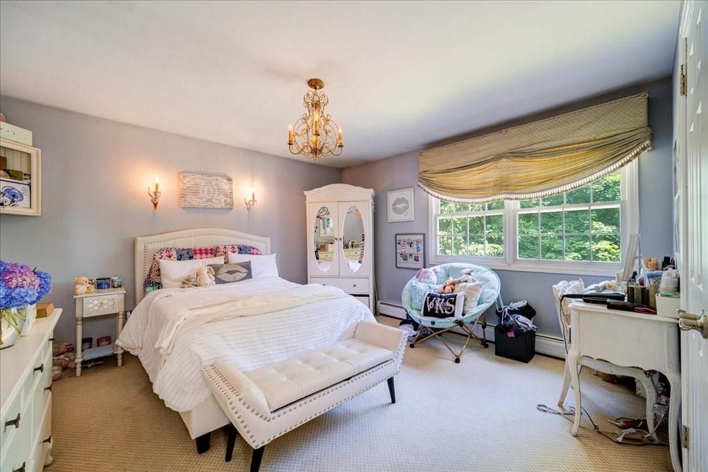 Bedroom, Chandelier, Interior