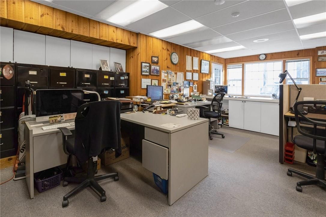 Home Office, Interior, Wooden Walls