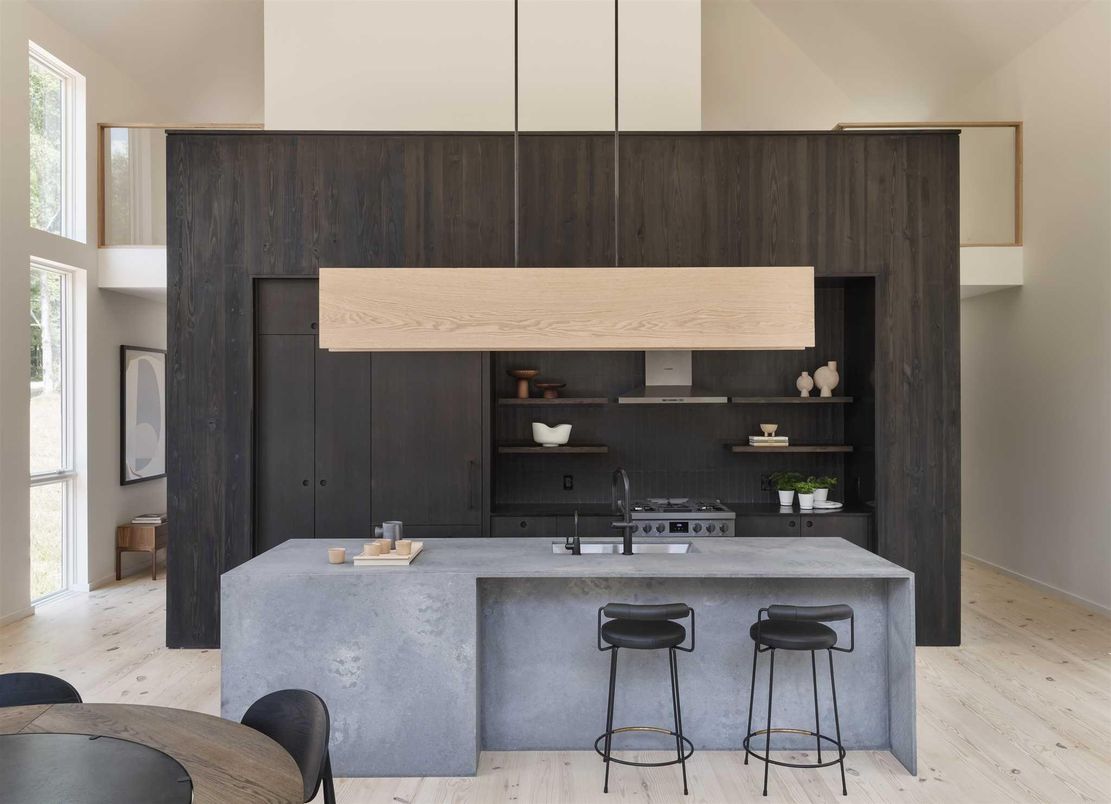 Interior, Kitchen, Wood Texture Flooring