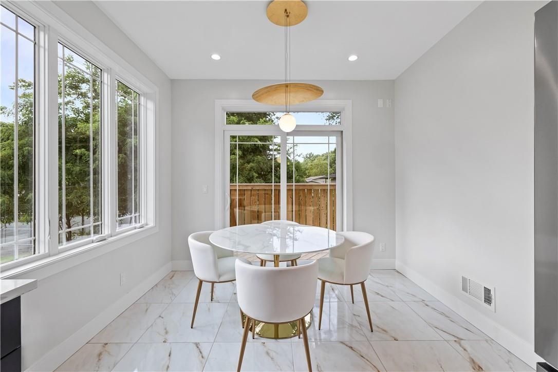 Dining room, Interior, Marble, Pendant Lights, Recessed Lighting
