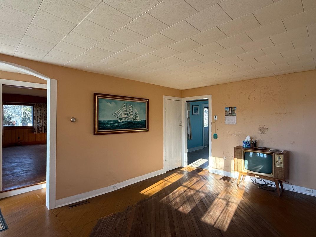 Empty room, Interior, Wood Texture Flooring