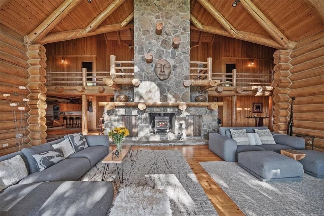 Fireplace, Interior, Living room, Stone Walls, Wooden Beams, Wooden Ceilings, Wood Texture Flooring, Wooden Walls