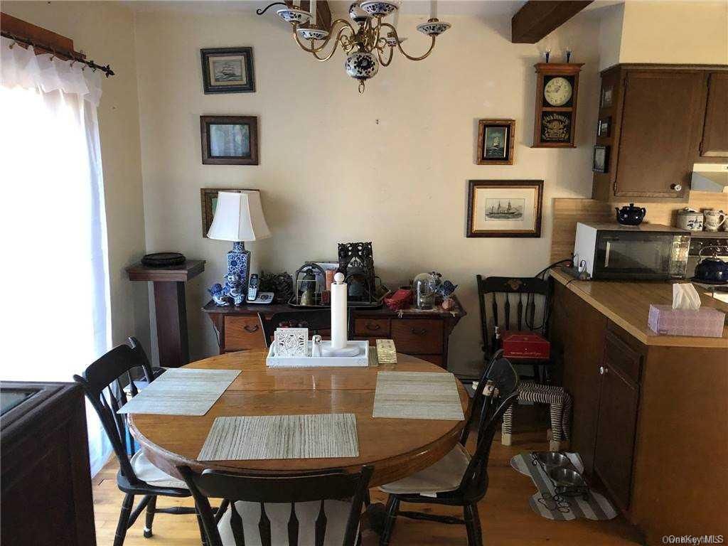 Chandelier, Dining room, Interior, Wooden Beams, Wood Texture Flooring