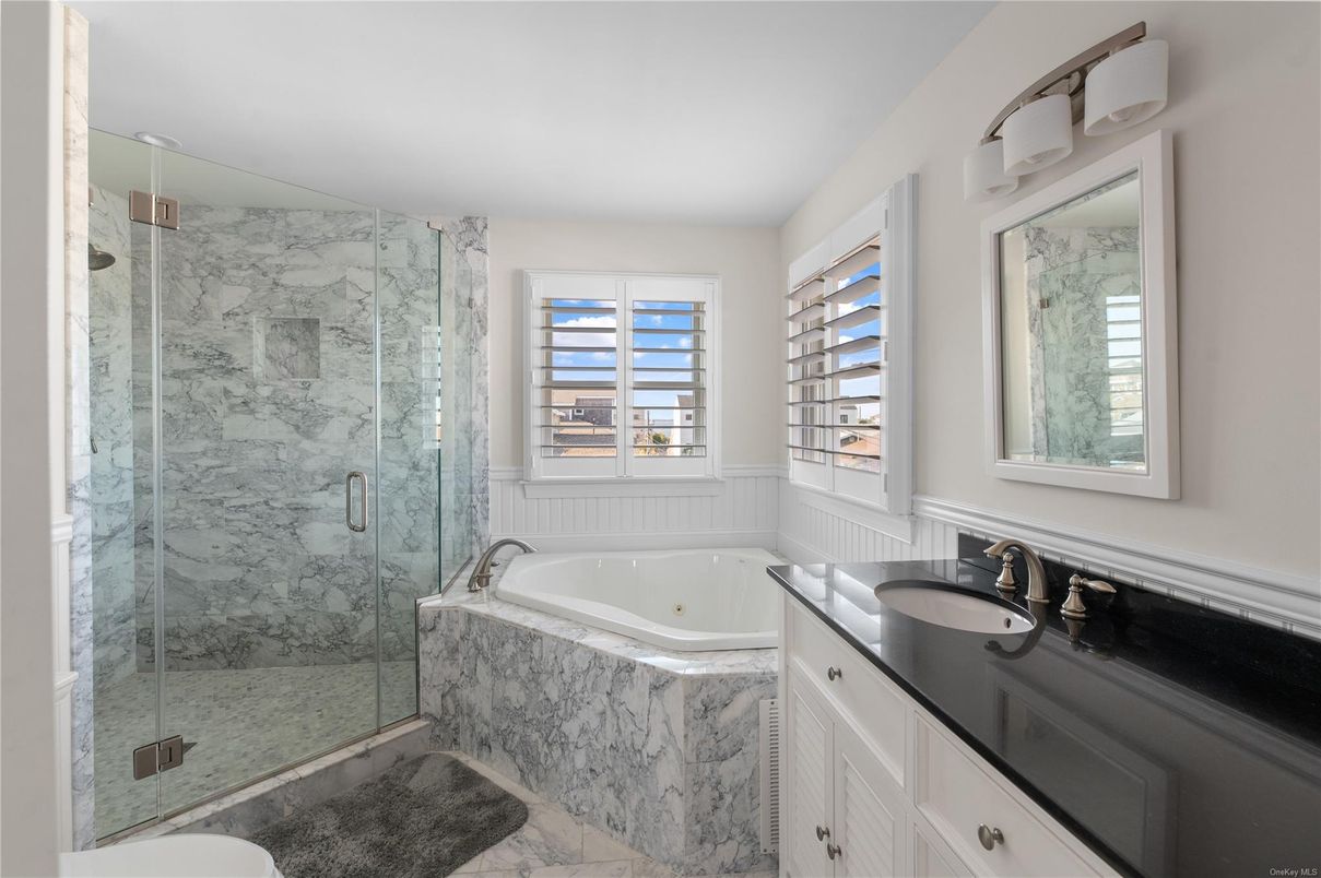 Bathroom, Glass Shower, Interior, Marble, Marble Walls
