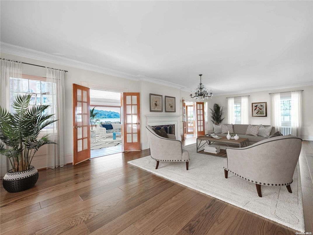 Chandelier, Fireplace, Interior, Living room, Wood Texture Flooring