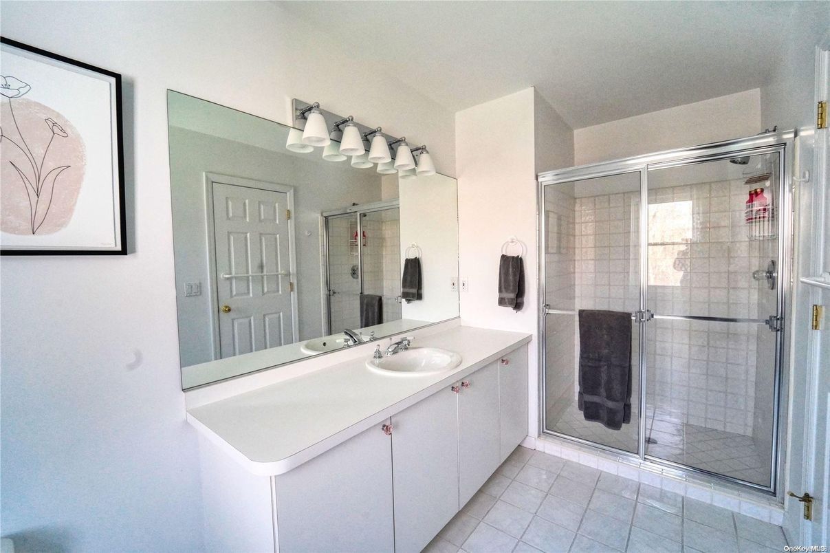 Bathroom, Dual Sink Vanities, Glass Shower, Interior