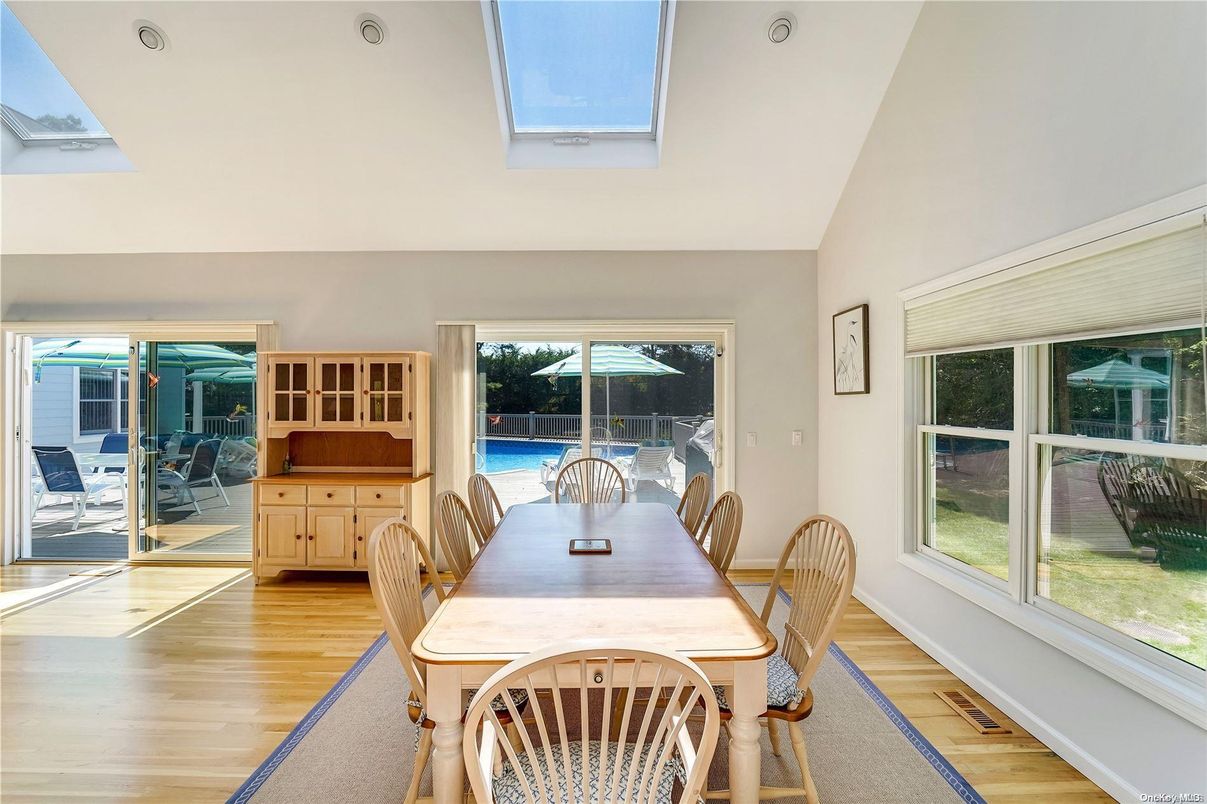 Dining room, Interior, Wood Texture Flooring