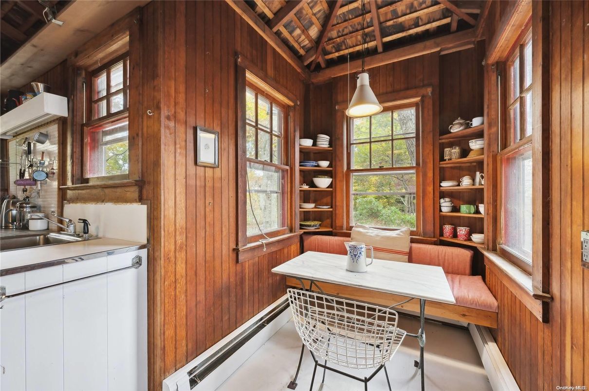 Interior, Kitchen, Pendant Lights, Wooden Ceilings, Wooden Walls
