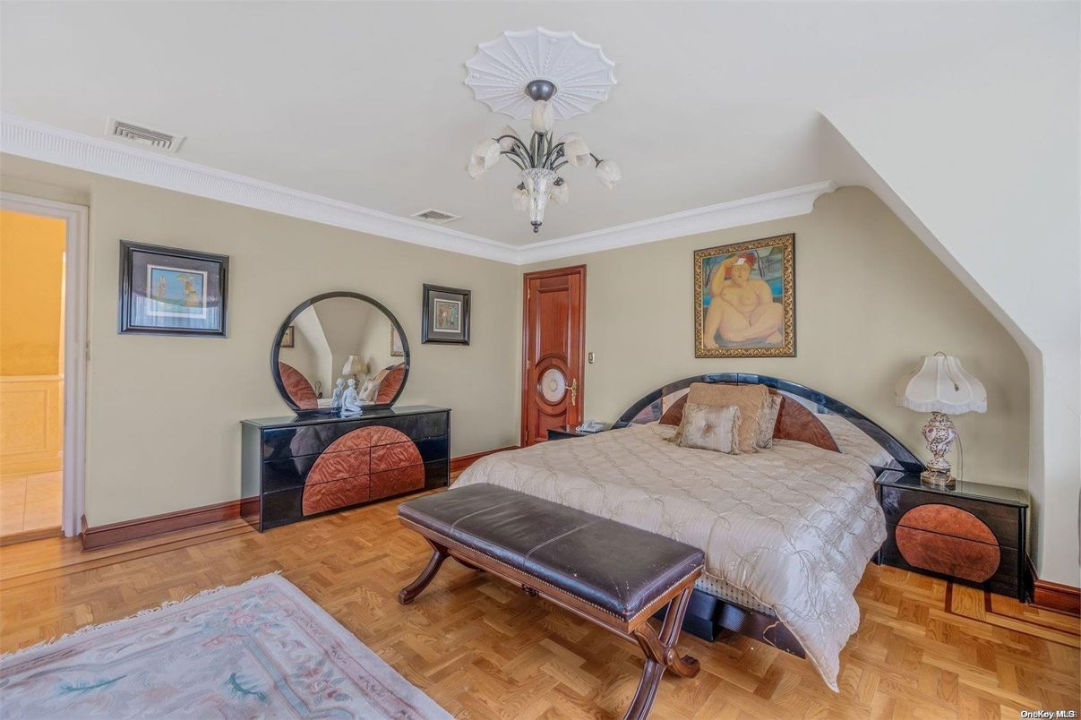 Bedroom, Interior, Wood Texture Flooring