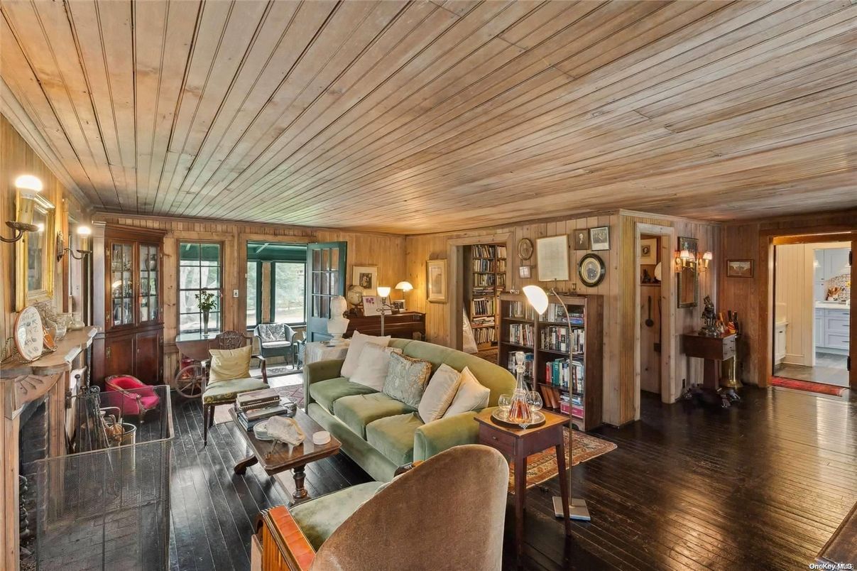 Fireplace, Interior, Living room, Wooden Ceilings, Wood Texture Flooring, Wooden Walls