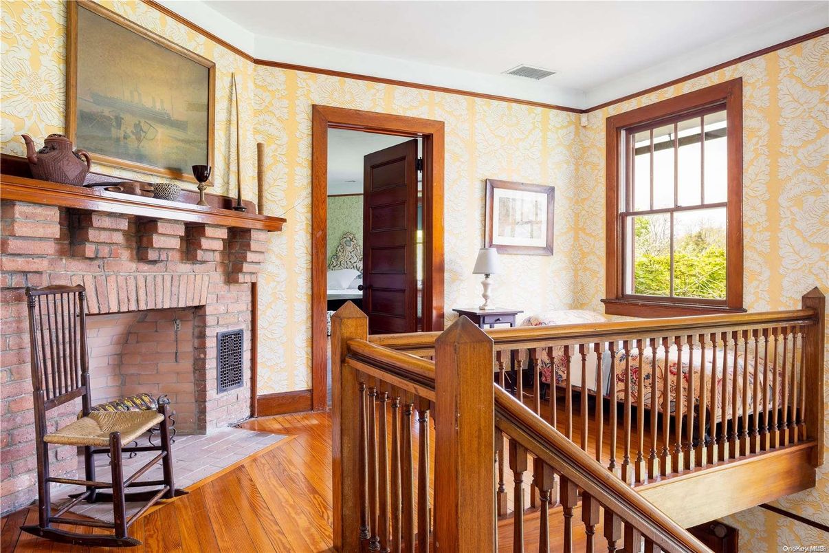 Fireplace, Interior, Wood Texture Flooring