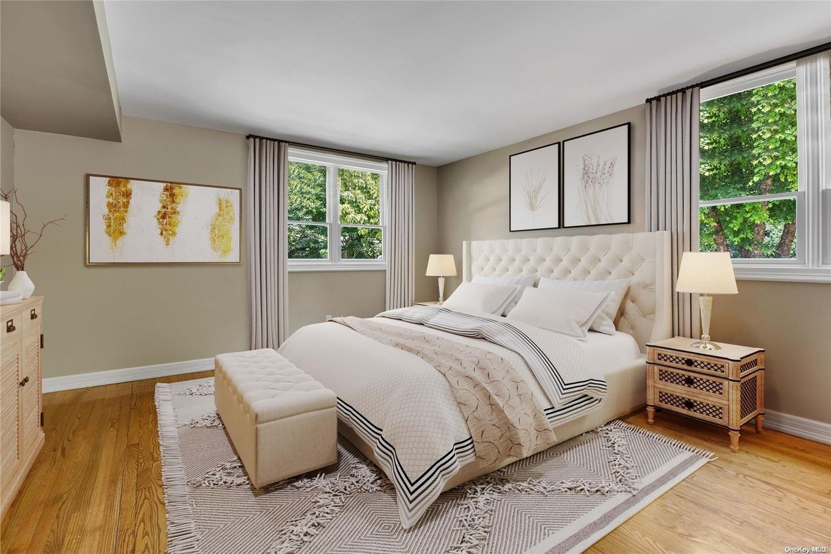 Bedroom, Interior, Wood Texture Flooring