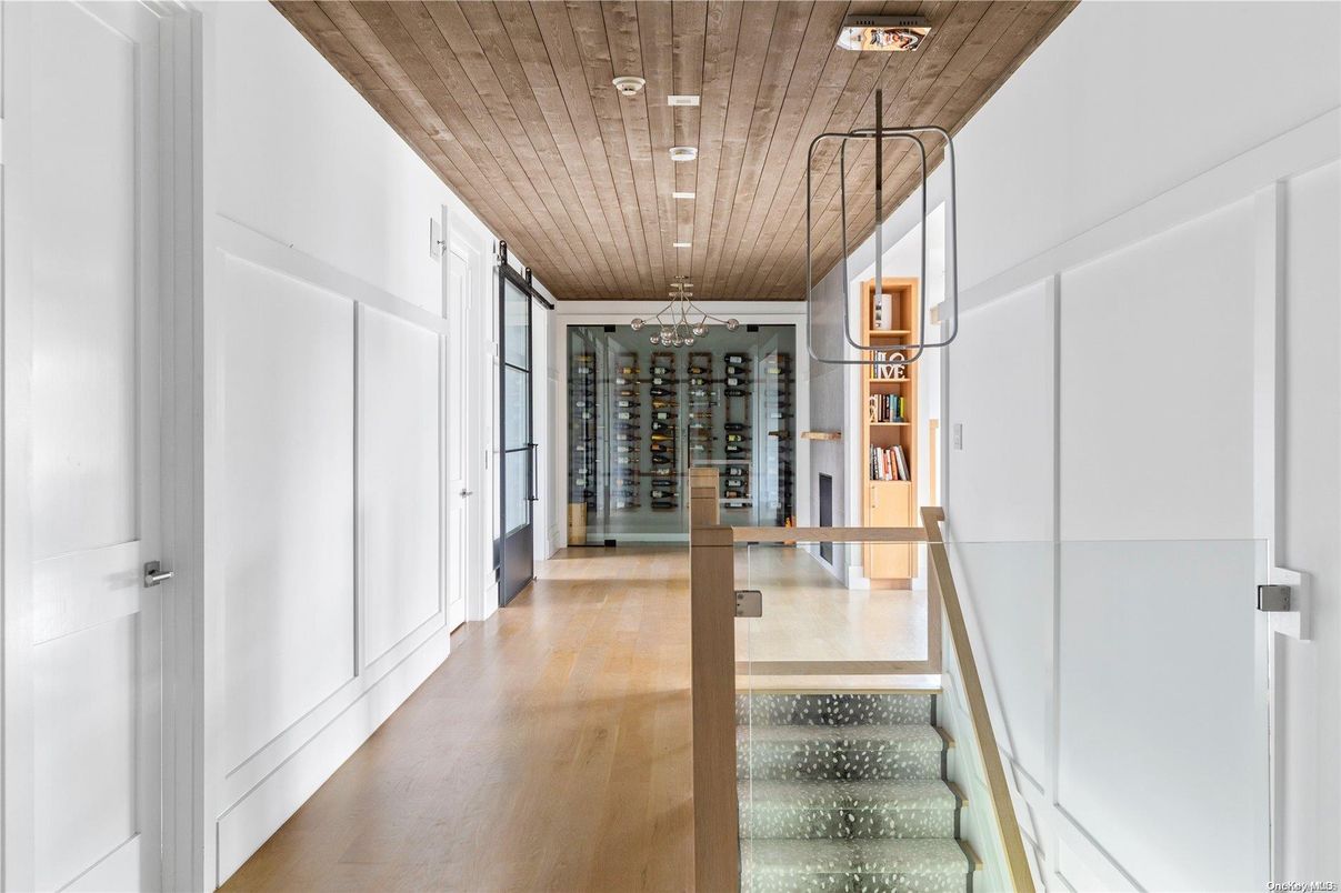 Interior, Recessed Lighting, Wine Storage, Wooden Ceilings, Wood Texture Flooring