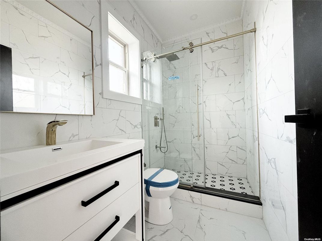 Bathroom, Glass Shower, Interior, Marble, Marble Walls