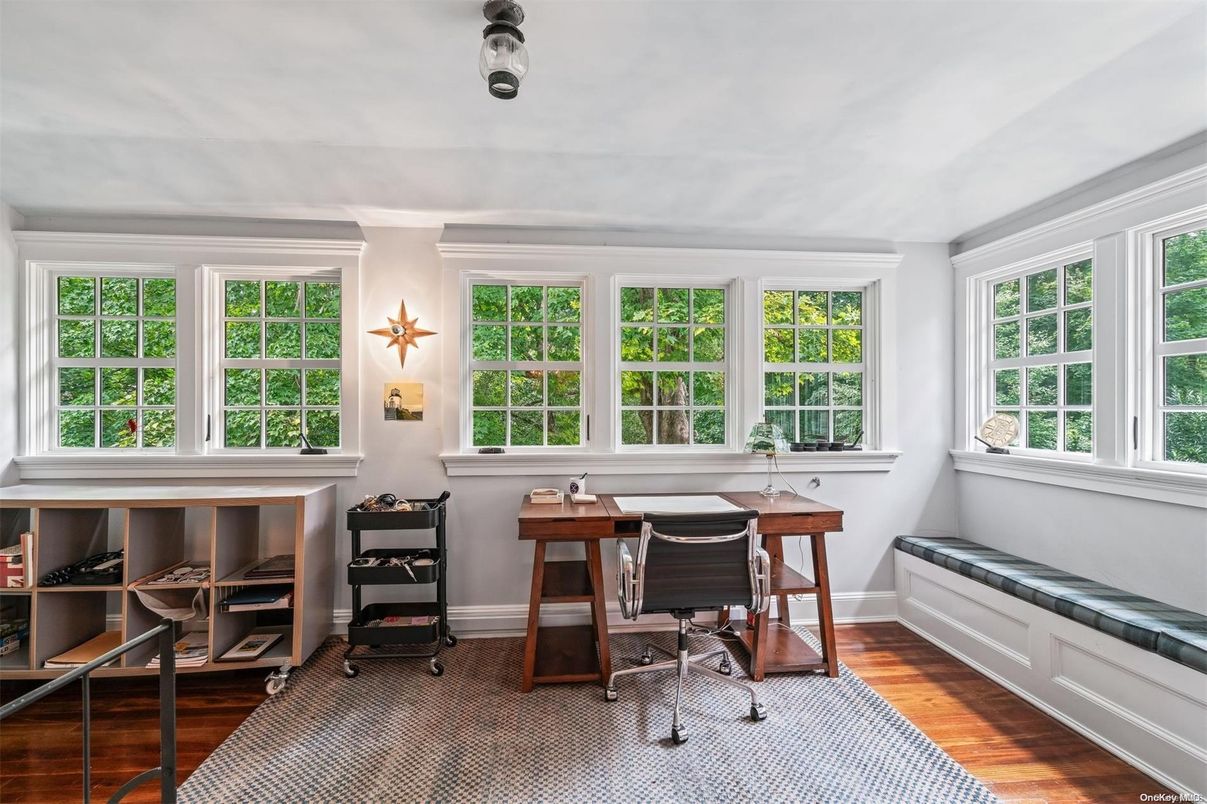 Home Office, Interior, Wood Texture Flooring