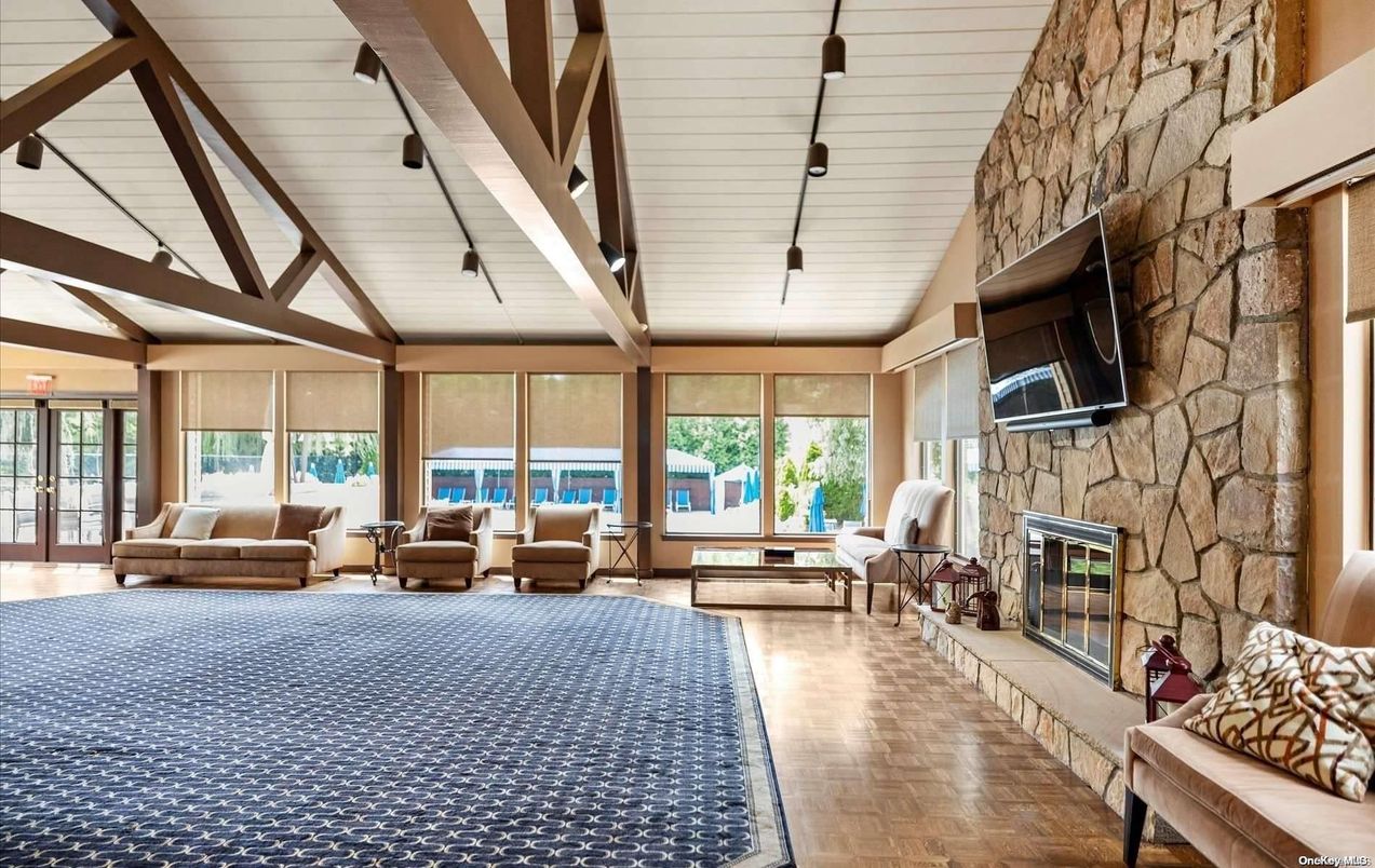 Fireplace, Interior, Living room, Stone Walls, Sun Room, Wood Texture Flooring