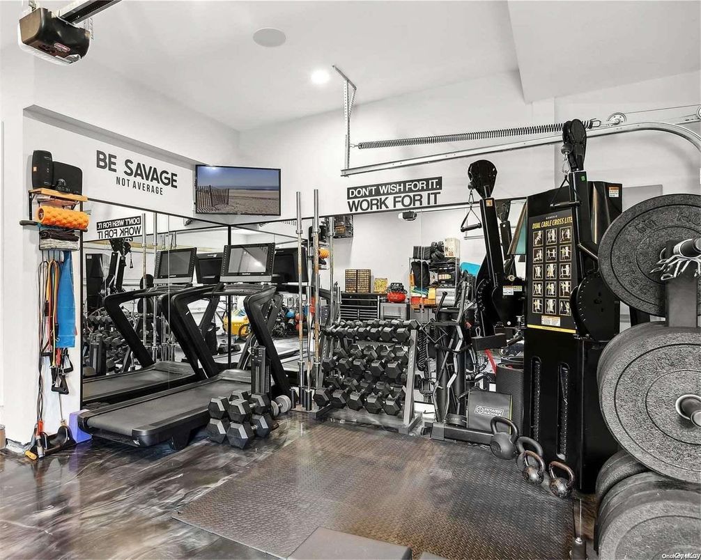 Fitness Equipment, Gym, Interior, Recessed Lighting