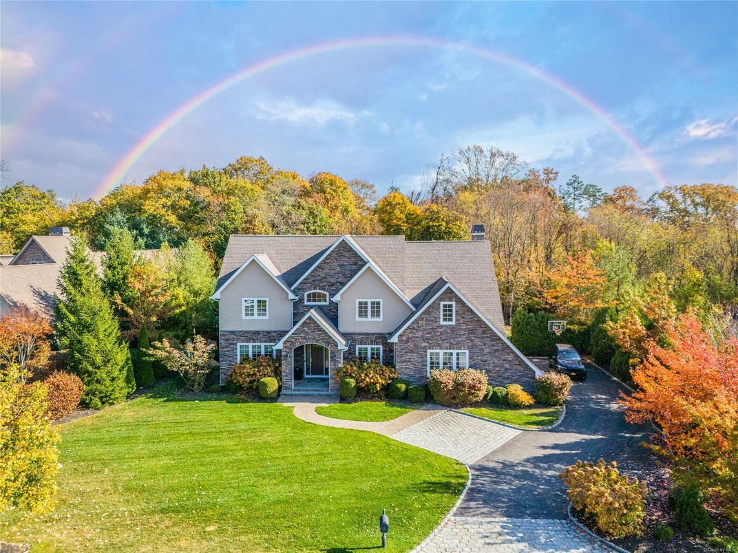 Backyard, Exterior, Facade, Brick Traditional